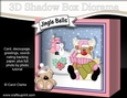 3D Christmas Diorama Shadow Box Card Mini Kit - Rudolph has an Xmas Tree