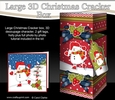 3D Large Christmas Cracker Box - Snowman Oli is Skating