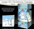 3D Large Christmas Cracker Box -  Snowman Oli is Skating