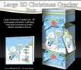 3D Large Christmas Cracker Box -  Snowman Oli wants Snow