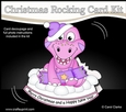 3D Shaped Rocking Christmas Card Mini Kit - Cute Little Dino