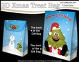 3D Christmas Gift Bag Mini Kit - Cute Xmas Tree is having a Snowball Fight