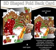 3D Shaped No-Hole Fold Back Christmas Card Mini Kit - Gnome Gnanazz has an Xmas Present