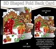 3D Shaped No-Hole Fold Back Christmas Card Mini Kit - Gnome Gnanazz is Ice Skating