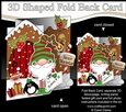 3D Shaped No-Hole Fold Back Christmas Card Mini Kit - Gnome Gnanazz has a Letter for Santa