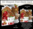 3D Shaped No-Hole Fold Back Christmas Card Mini Kit - Gnome Glidurn is Carol Singing