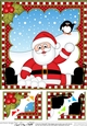 Christmas Santa 8 x 8 Scalloped Corner Topper