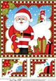 Christmas Santa 8 x 8 Scalloped Corner Topper