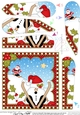Christmas Snowball Sam Fan Pyramage Topper
