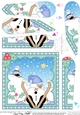 Christmas Snowball Sam Fan Pyramage Topper