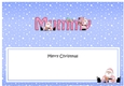 Large DL Merry Christmas MUMMY with Santa insert