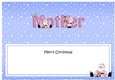 Large DL Merry Christmas MOTHER with Santa insert