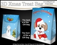 3D Christmas Gift Bag Mini Kit - Little Cavachon Dog