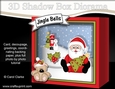 3D Christmas Diorama Shadow Box Card Mini Kit - Santa has an Xmas Tree