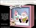 3D Christmas Diorama Shadow Box Card Mini Kit - Santa has an Xmas Tree