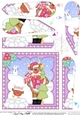 Christmas Rudolph Fan Pyramage Topper