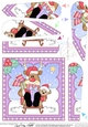 Christmas Rudolph Fan Pyramage Topper
