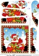 Christmas Rudolph Fan Pyramage Topper