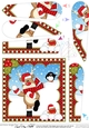 Christmas Rudolph Fan Pyramage Topper