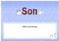 Large DL Merry Christmas SON insert with Snowball Sam
