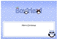 Large DL Merry Christmas BOYFRIEND insert with Penguins