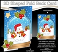 Christmas 3D Shaped No-Hole Fold Back Mini Kit - Snowman Oli has Xmas Presents