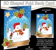 Christmas 3D Shaped No-Hole Fold Back Mini Kit - Snowman Oli