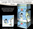 3D Large Christmas Cracker Box -  Snowman Rio has lots of Presents