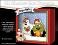 3D Christmas Diorama Shadow Box Card Mini Kit - Fun Xmas Tree has an Xmas Star