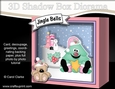 3D Christmas Diorama Shadow Box Card Mini Kit - Fun Xmas Tree has an Xmas Star