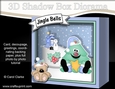 3D Christmas Diorama Shadow Box Card Mini Kit - Fun Xmas Tree has an Xmas Star