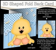 3D Shaped No-Hole Fold Back Mini Kit - Cute Little Chick Mallow