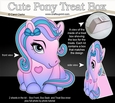 3D Cute Treat Box Gift Set Mini Kit - Cute Little Pony Kandy