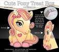 3D Cute Treat Box Gift Set Mini Kit - Cute Little Pony Amber