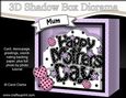 3D Diorama Shadow Box Word Card Mini Kit - Mothers Day