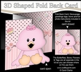 3D Shaped No-Hole Fold Back Mini Kit - Cute Little Chick Tweet