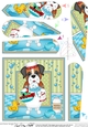 Fan Pyramage Topper - Bathtub Buddies - Little Boxer Dog