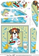 Fan Pyramage Topper - Bathtub Buddies - Little Boxer Dog