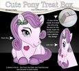 3D Cute Treat Box Gift Set Mini Kit - Cute Little Pony Autumn