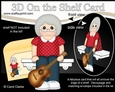 3D On the Shelf Card Kit - Old Lady Win plays the Guitar