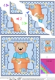 Flower Pot Friends Cute Little Teddy Wavey Corner Stacker