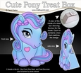 3D Cute Treat Box Gift Set Mini Kit - Cute Little Pony Carousel