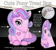3D Cute Treat Box Gift Set Mini Kit - Cute Little Pony Princess