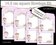 Country Cottage Girlz 14.5 x 14.5 cm envelope Kit