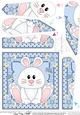 Cute Little Bunny Fan Pyramage Topper