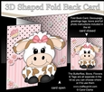 3D Shaped No-Hole Fold Back Mini Kit - Cute Little Milly Moo Cow