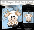 3D Shaped No-Hole Fold Back Mini Kit - Cute Little Billy Bull