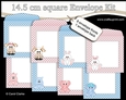 Cute Little Animals 14.5 x 14.5 cm envelope Kit