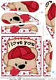 Fan Pyramage Topper - Love, Romance, Valentine - Teddy Bear