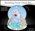 3D Shaped Rocking Card Mini Kit - Cute Little Pony Fleur